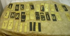 4 set stencil brass for sale  Macclenny