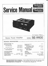 Technics service manual gebraucht kaufen  Salzgitter