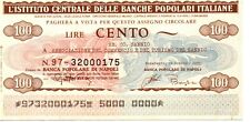 Miniassegno lire cento usato  Napoli
