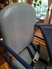 Bandeja de assento azul Gingham vintage Graco Tot Loc clipe na mesa superior cadeira alta reforço comprar usado  Enviando para Brazil