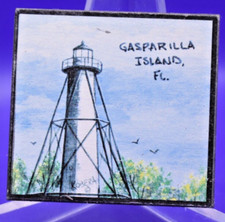 Usado, Mini arte de geladeira Gasparilla Island Florida Magnet comprar usado  Enviando para Brazil