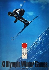 Ski posters olympic for sale  UK