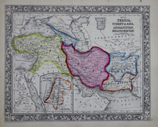 1862 map persia for sale  Schertz