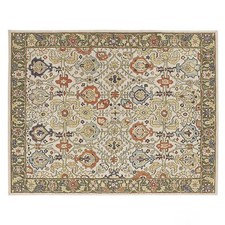 Beige & Grün Floral Orientalisch Handgetuftet 100% Wolle Weich Vorleger Carpet comprar usado  Enviando para Brazil