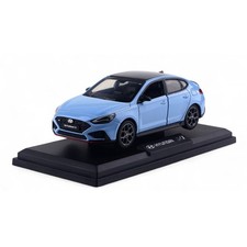 Hyundai i30 Fastback N 1:38 modelo de carro fundido azul brinquedo de puxar para trás com base comprar usado  Enviando para Brazil