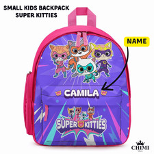 Mochila infantil pequena Super Kitties – Nome personalizado – 12,6" - Pré-escola ou creche comprar usado  Enviando para Brazil