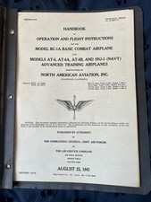 Usado, Manual de voo BC-1A AT-6 AT-6A original 1941 USAAF comprar usado  Enviando para Brazil