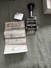 Vintage numbering machine for sale  WINGATE