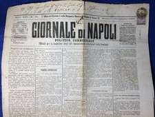 Giornale napoli 1872 usato  Fontegreca
