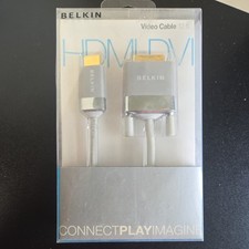 Conectores Belkin 12 pés HDMI para DVI cabo de vídeo ouro 24k caixa aberta comprar usado  Enviando para Brazil