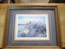Louise Dunavant "Memphis Riverside" assinado à mão lindamente emoldurado 11,5x9,5" comprar usado  Enviando para Brazil