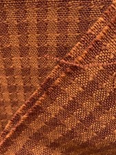 Orange checked wool for sale  DOWNHAM MARKET