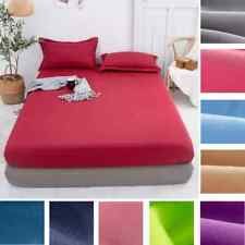 Lençóis ajustados cor sólida solteiro casal queen size capa de colchão 1 peça comprar usado  Enviando para Brazil