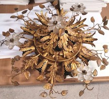 Plafonnier doré fleurs d'occasion Plafonnier doré fleurs d'occasion  Antibes