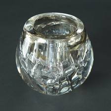 Vaso de vidro Gral Karl Wiedmann assinado vidro transparente vidro cinza bolsos de ar V. Aio comprar usado  Enviando para Brazil