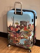 Equipaje It 32” carcasa dura colorido París dama y su perro/torre Eiffel segunda mano  Embacar hacia Mexico