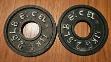 Pesos de barra olímpica vintage EXCEL - Par de placas de 2,5 lb comprar usado  Enviando para Brazil
