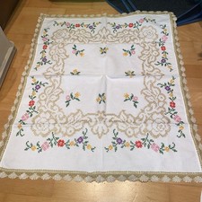 Vintage tischdecke stickerei gebraucht kaufen  Höchstadt a.d.Aisch