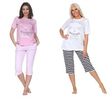 Damen capri pyjama gebraucht kaufen  Gronau