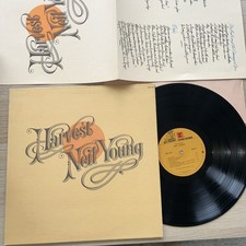 1970s Neil Young Harvest Vintage LP Complete VG+ Reprise +Lyric Book +Sleeve! comprar usado  Enviando para Brazil