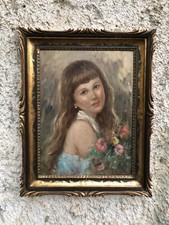 Quadro vintage fanciulla usato  Calvizzano