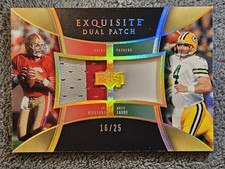 2005 Requintado Joe Montana Brett Favre Jogo-Usado Jersey Patch #'ed 16/25 comprar usado 2005 Requintado Joe Montana Brett Favre Jogo-Usado Jersey Patch #'ed 16/25 comprar usado  Enviando para Brazil
