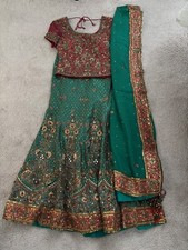 Red green lehenga for sale  UK