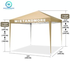 3x3m pavillon khaki gebraucht kaufen  Engelskirchen