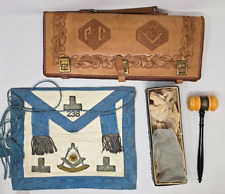 Antique masonic apron for sale  Burton