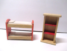 VINTAGE KIDKRAFT MÓVEIS DE QUARTO DE MADEIRA BELICHES E PRATELEIRA DE LIVROS DE BRINQUEDOS LIXEIRA GRN, usado comprar usado  Enviando para Brazil