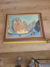 Peinture tableau montagne d'occasion  Metz-