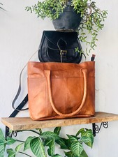 35.6X35.6cm Grande Real Piel de Cabra Bolsa de Hombro Compras comprar usado 35.6X35.6cm Grande Real Piel de Cabra Bolsa de Hombro Compras comprar usado  Enviando para Brazil