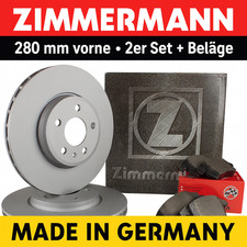 Zimmermann Bremsscheiben 280mm vorne plus Bremsbeläge Opel Astra H Zafira Set, usado comprar usado Zimmermann Bremsscheiben 280mm vorne plus Bremsbeläge Opel Astra H Zafira Set, usado comprar usado  Enviando para Brazil