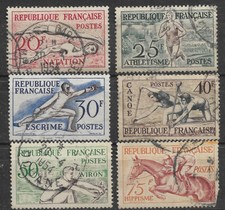 Timbre oblitere serie d'occasion  France