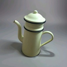 Vintage yellow enamelware for sale  LONDON