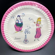 Pacote com 8 pratos de papel de festa Contempo I Dream of Jeannie 7" programa de TV redondo vintage, usado comprar usado  Enviando para Brazil