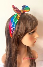 Rainbow hairband headband for sale  POOLE