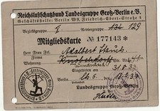 Mitgliedskarte reichsluftschut gebraucht kaufen  Berlin
