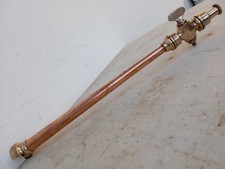 Vintage Verdadeiro Cobre e Latão Longo Antigo Bico de Mangueira Ferramenta Ponta Bombeiro com Torneira comprar usado  Enviando para Brazil