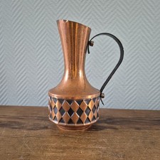 Jarrón de cobre vintage jarra mango en relieve comprar usado  Enviando para Brazil