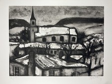 Jacques hallez. lithographie. d'occasion  Lavernose-Lacasse