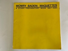 MOWRY BADEN MAQUETTES & other PREPARATORY WORK 1967-1980 art sculpture exhibit segunda mano  Embacar hacia Mexico