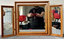 Vintage triptych mirror for sale  WALTHAM CROSS