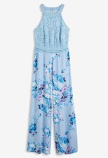 Neckholder jumpsuit hellblau gebraucht kaufen  Deutschland
