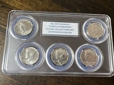 Meio dólar prata Kennedy “em primeiro lugar” colecionador de 5 moedas  comprar usado  Enviando para Brazil