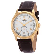 Relógio masculino Orient Bambino automático mostrador prateado RA-AP0106S30B, usado comprar usado  Enviando para Brazil