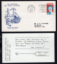 CANADÁ Thunder Bay Ontario 1970 slogan na capa olímpica de escoteiros, conteúdo, usado comprar usado CANADÁ Thunder Bay Ontario 1970 slogan na capa olímpica de escoteiros, conteúdo, usado comprar usado  Enviando para Brazil