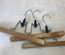 Wooden trouser hangers for sale  BRADFORD