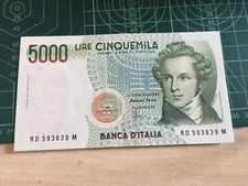 Banconota lire 5000 usato  San Martino Buon Albergo