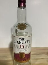 Usado, Garrafa vazia de uísque escocês reserva carvalho francês 15 anos Glenlivet comprar usado  Enviando para Brazil